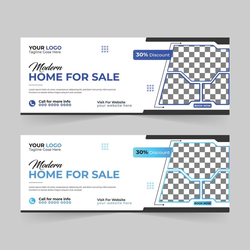Modern Real estate home sale and house rent advertising cover social media post, Corporate promotion ads and discount banner vector template design.
