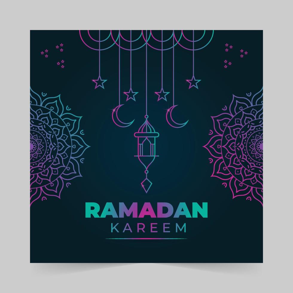 Ramadan Kareem Background design For Social media post and  Digital marketing promotion ads sales, discount web banner template vector