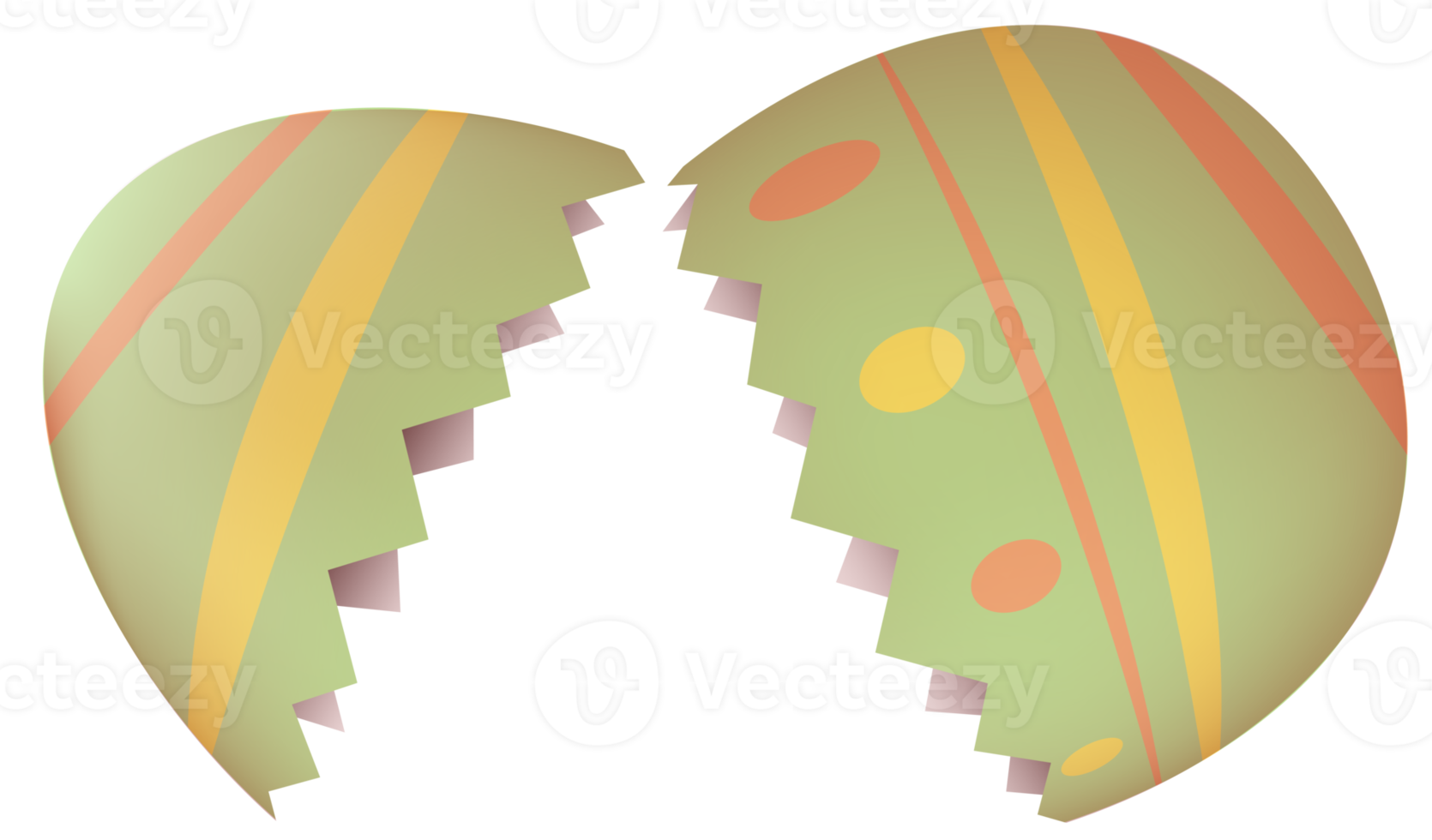 craquer Pâques Oeuf avec peint lignes png