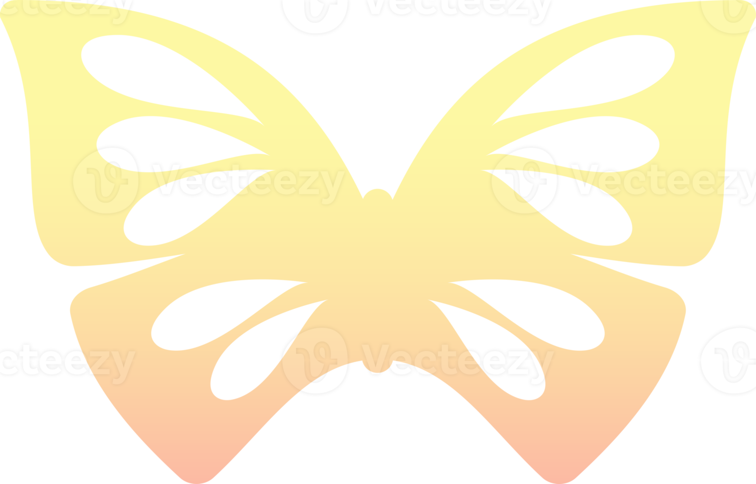 Yellow Gradient Butterfly 21492416 PNG