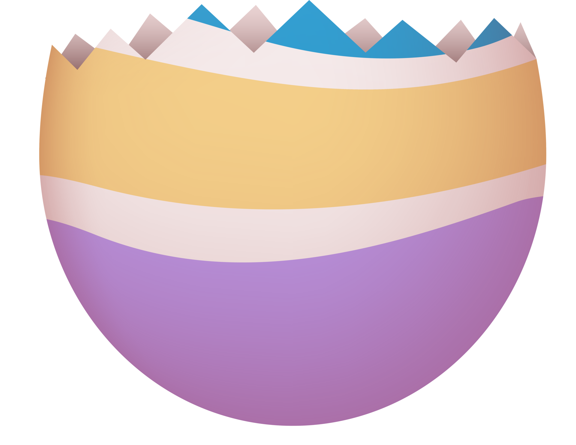 Cracked easter egg lower part 21492513 png