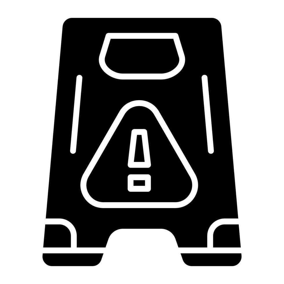 Wet Floor vector icon