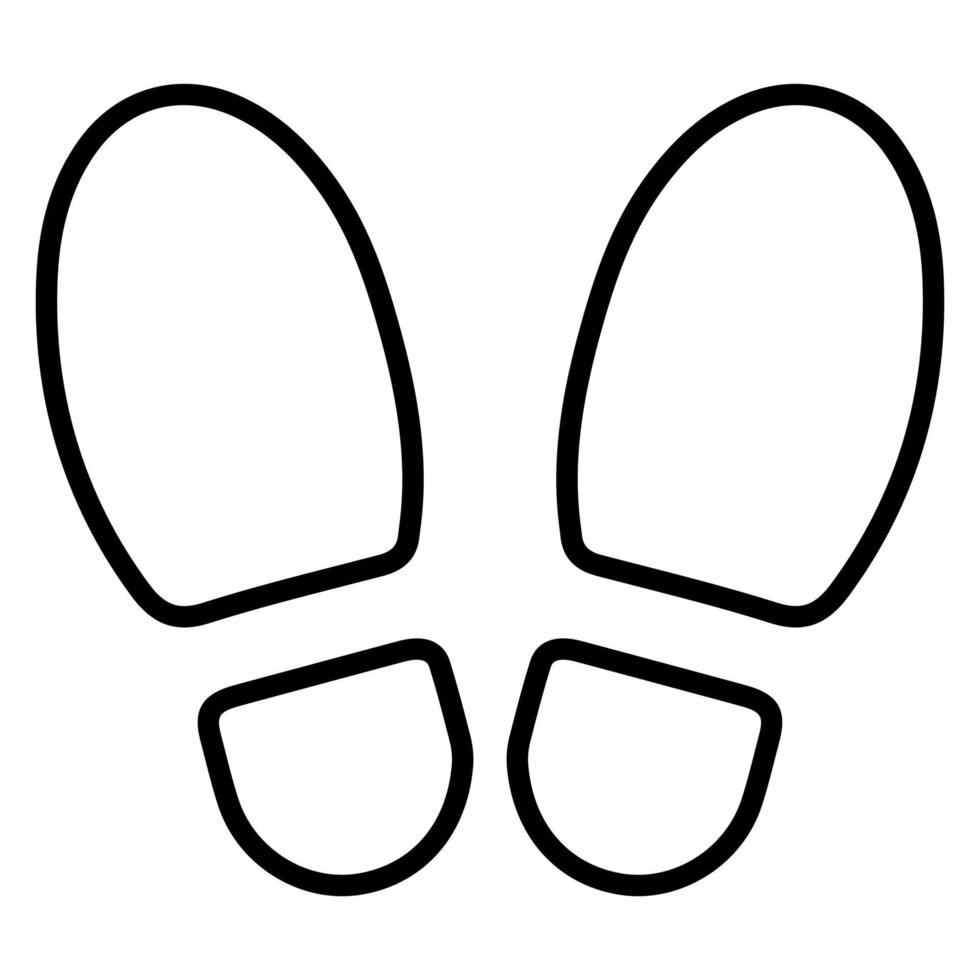 Footprint vector icon