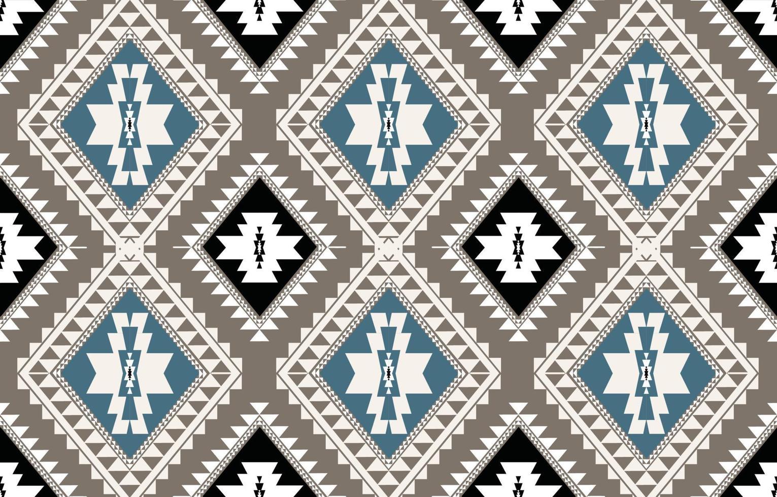 Ethnic geometric oriental and western pattern. American, Aztec,motif,tribal, textile pattern. design for fabric,curtain, background, carpet, wallpaper, clothing,wrapping,tile.textile Motif vector