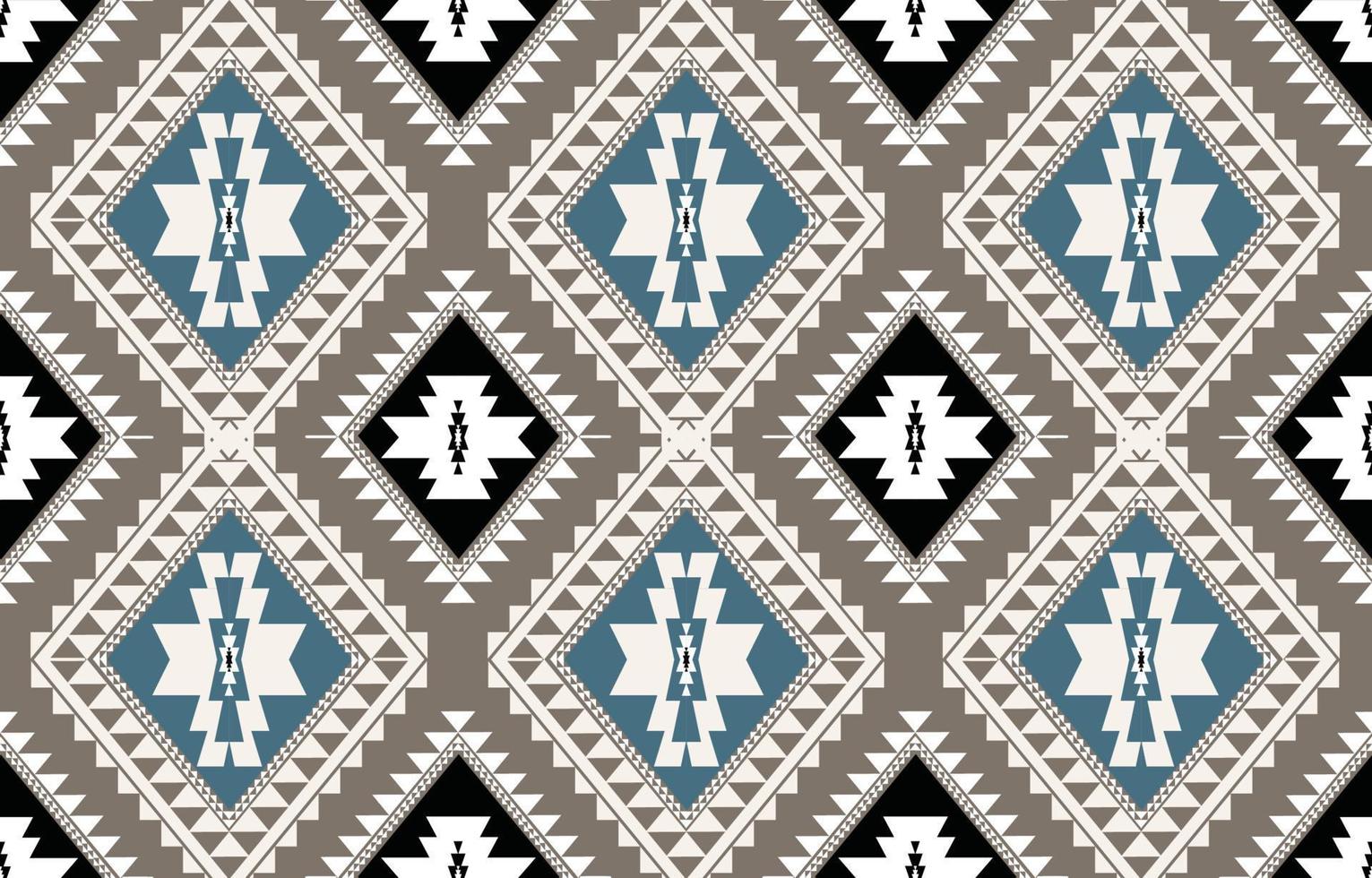 étnico geométrico oriental y occidental modelo. americano, azteca,motivo,tribal, textil modelo. diseño para tela, cortina, fondo, alfombra, fondo de pantalla, ropa, envoltura, azulejo.textil motivo vector