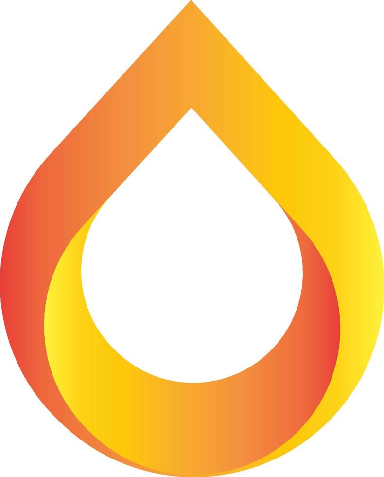 simple fire icon vector