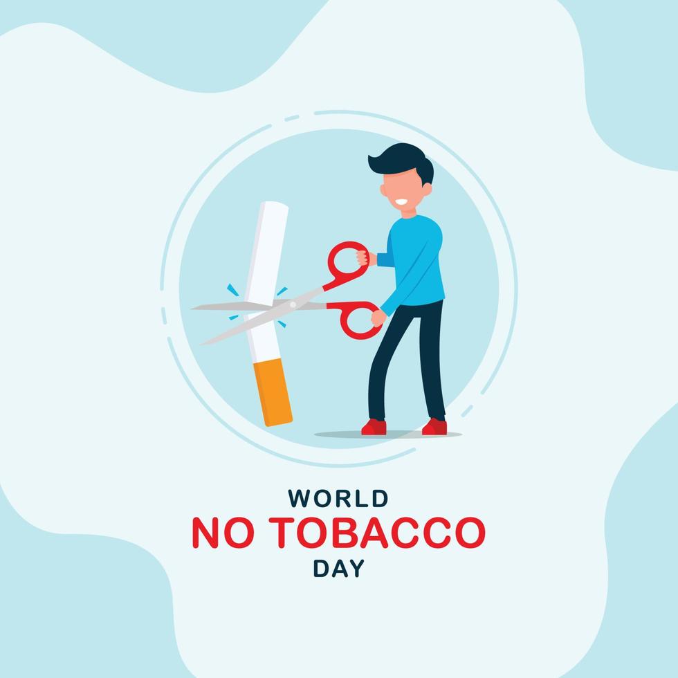 World No Tobacco Day. Creative design idea for poster, banner vector illustration