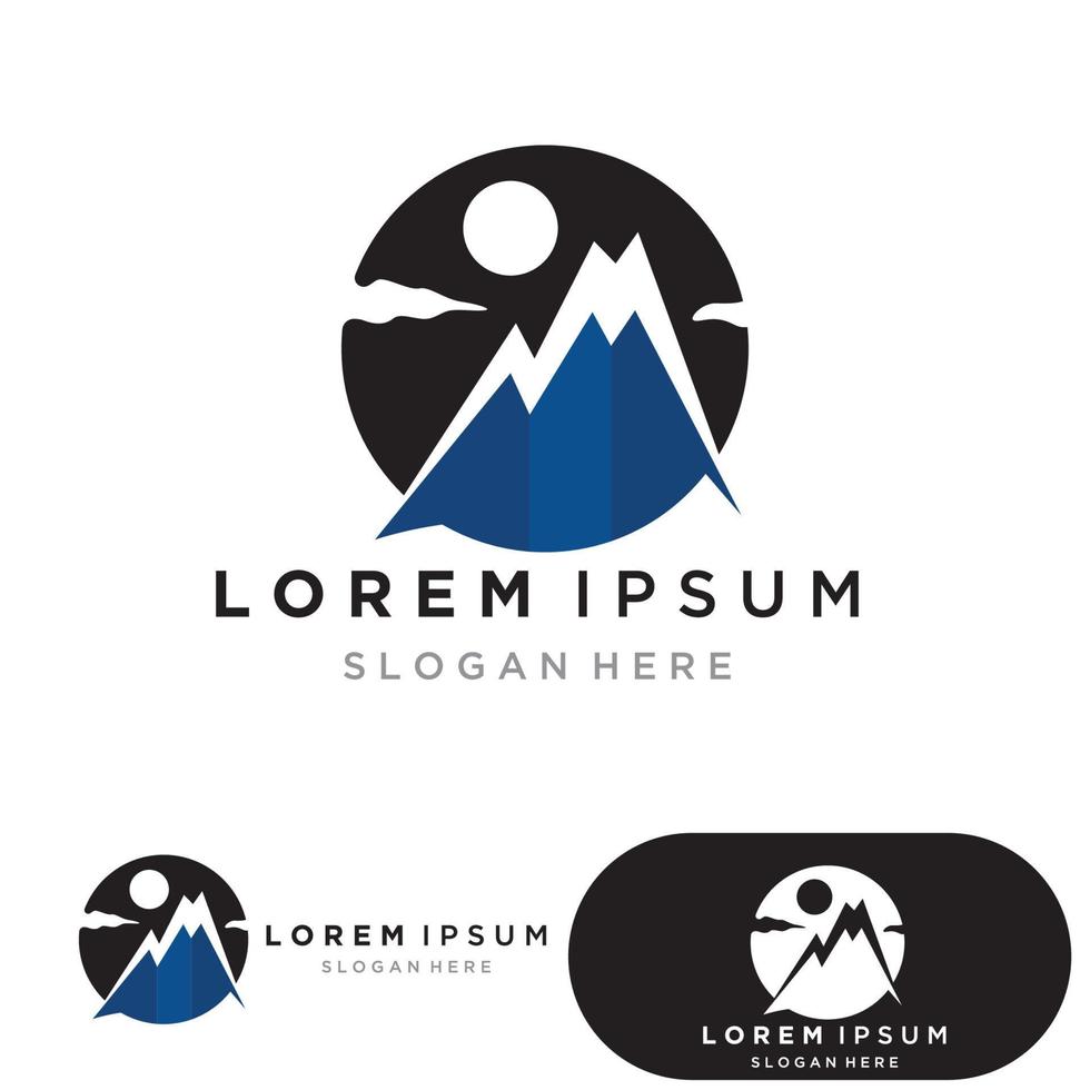 Mountain icon Logo vector