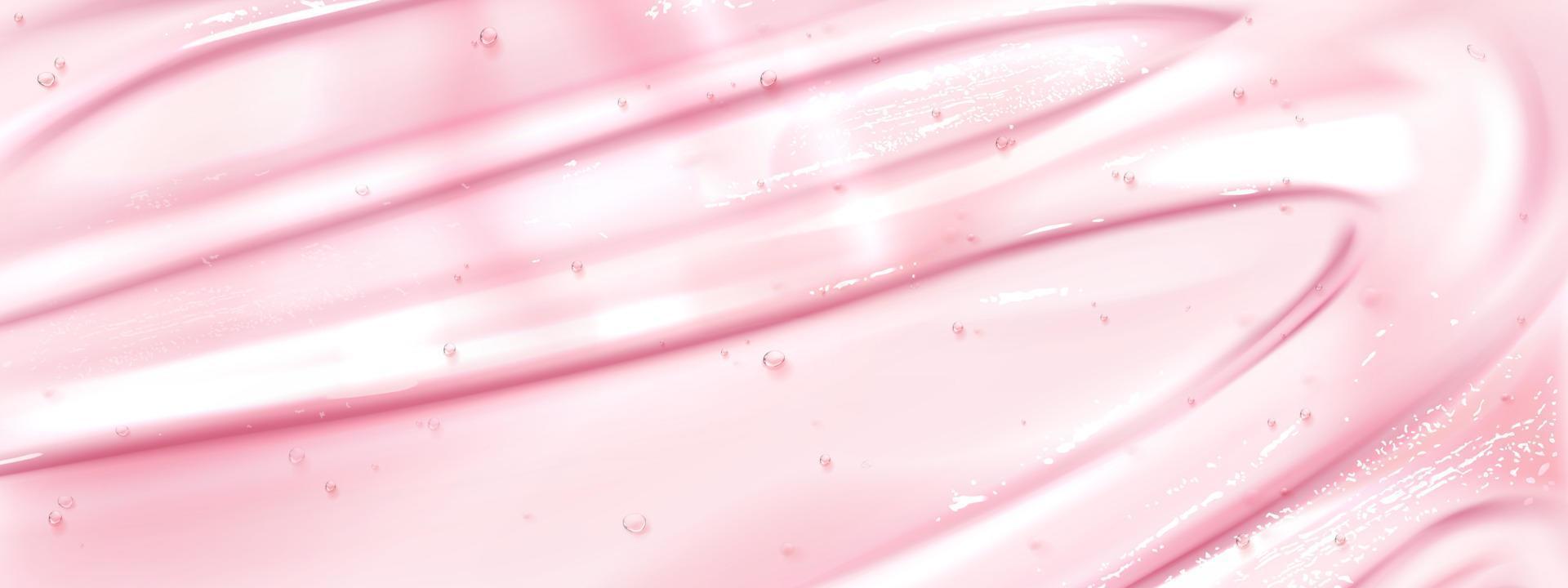 realista rosado cosmético gel textura vector