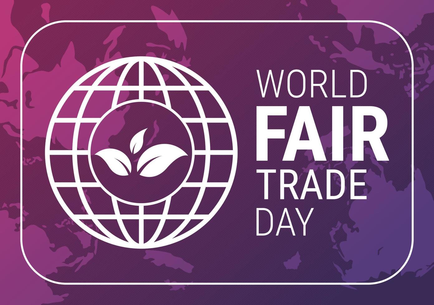 World Fair Trade Day Illustration with Scales Digitally, Climate Justice and Planet Economic in Flat Cartoon Hand Drawn for Landing Page Templates vector