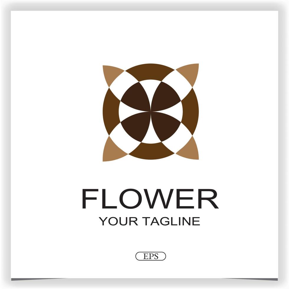 abstract flower clasic logo premium elegant template vector eps 10