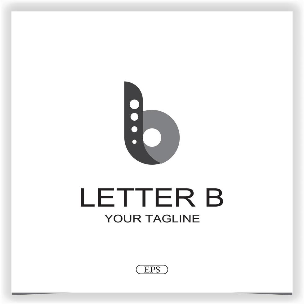 letter b golden ratio logo premium elegant template vector eps 10