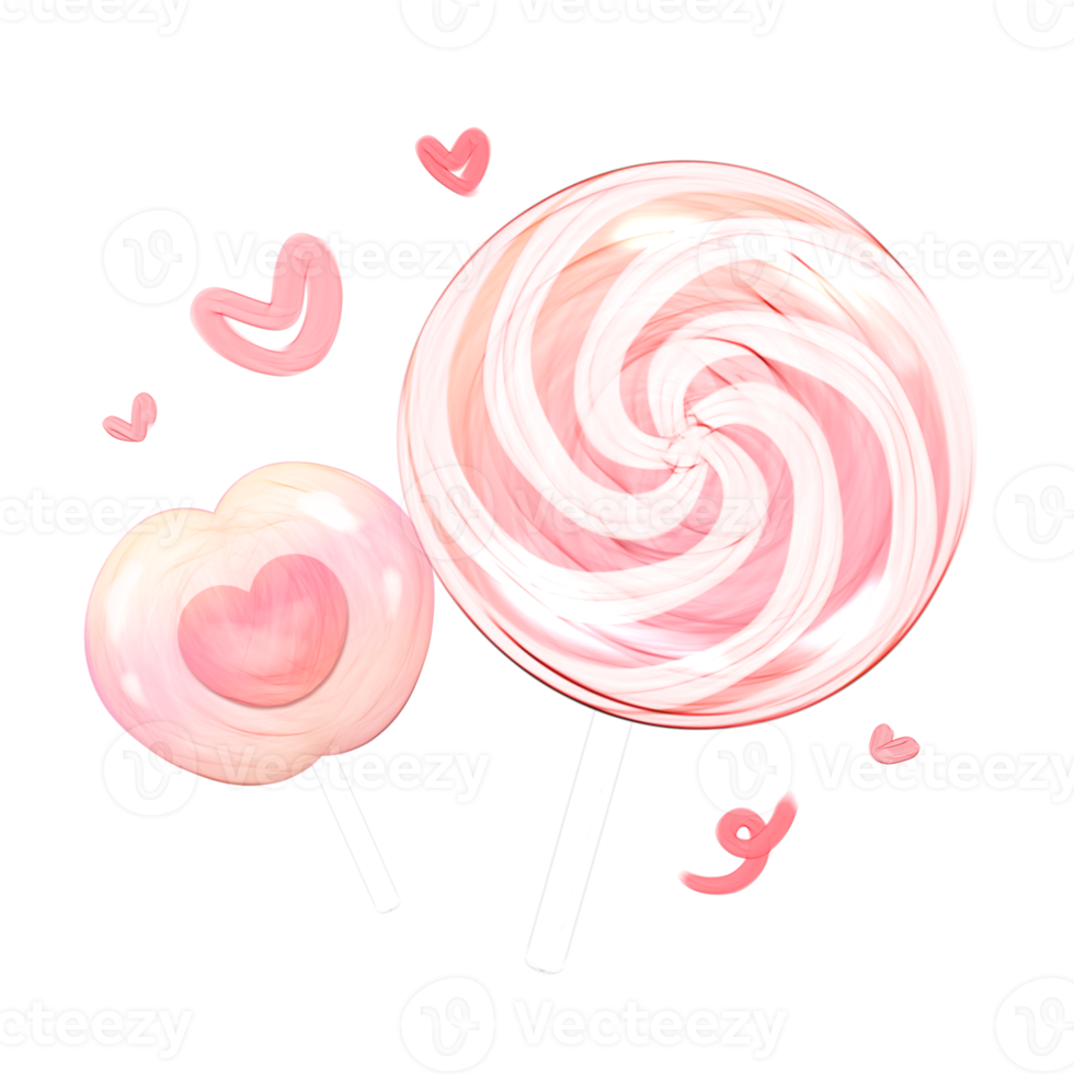 Cute peach candy stationary sticker oil painting png