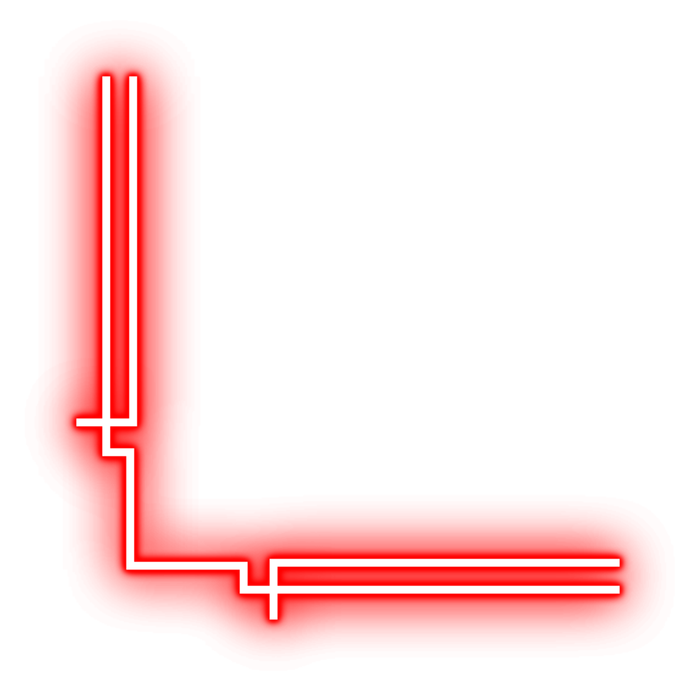 Neon Glowing Border Corner 21493746 PNG