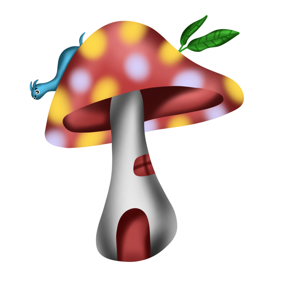 champignon personnage dessin animé mignonne png