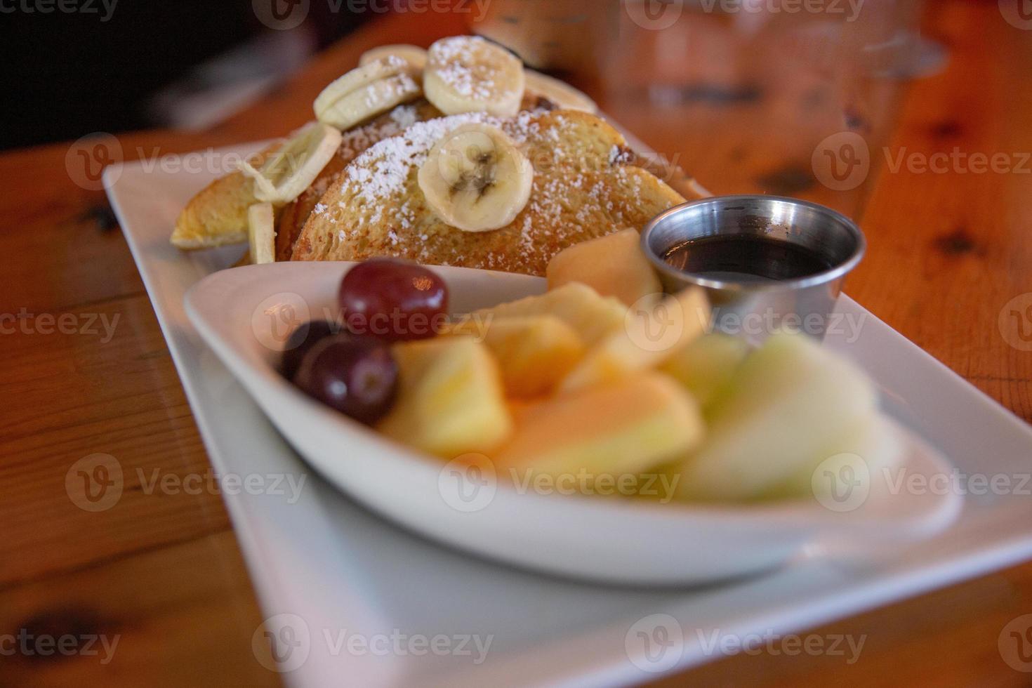 Banana French toast meal photo