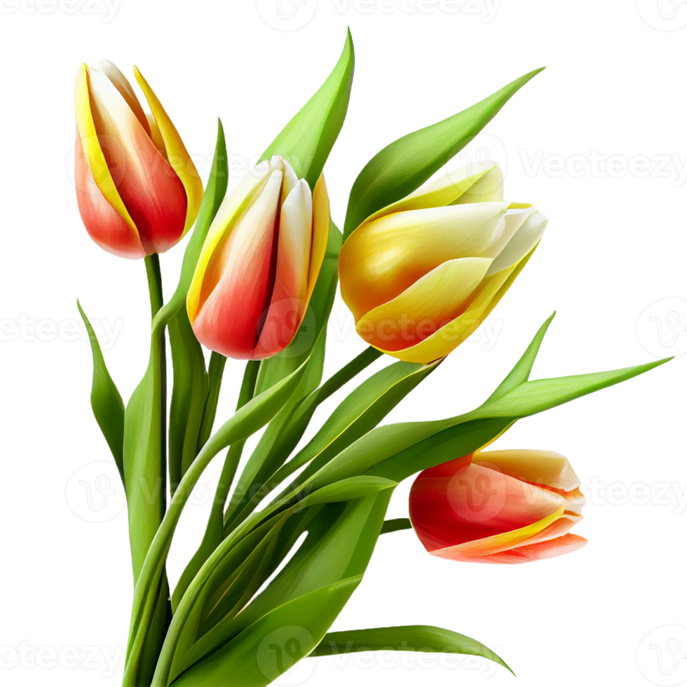 Bouquet of flowers on a transparent background. Floral arrangement. . For stickers, invitations, greeting cards, wedding card, decorations. png