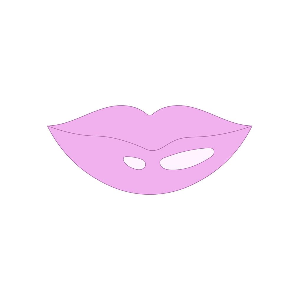 Glossy Lips in 90s style vector