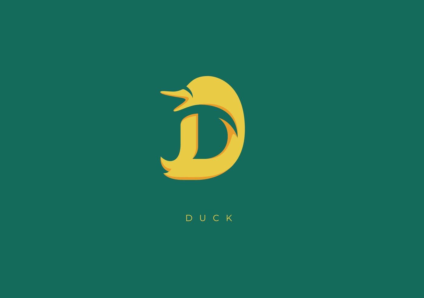 DUCK D MONOGRAM, VECTOR LOGO