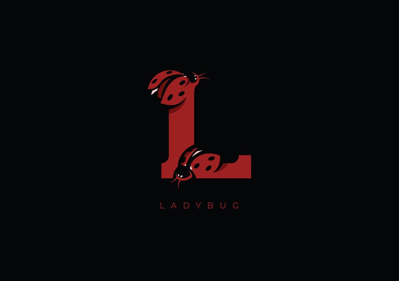 LADYBUG L MONOGRAM, VECTOR LOGO