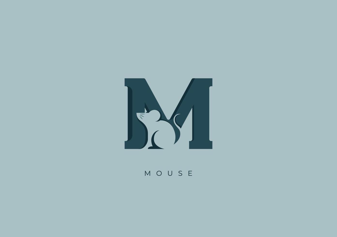 MOUSE M MONOGRAM, VECTOR LOGO