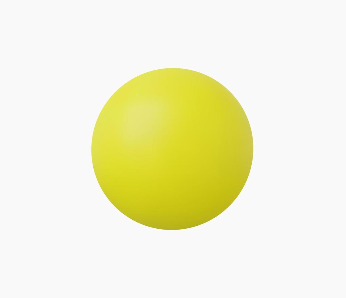 Ilustración de vector de icono de esfera realista 3d