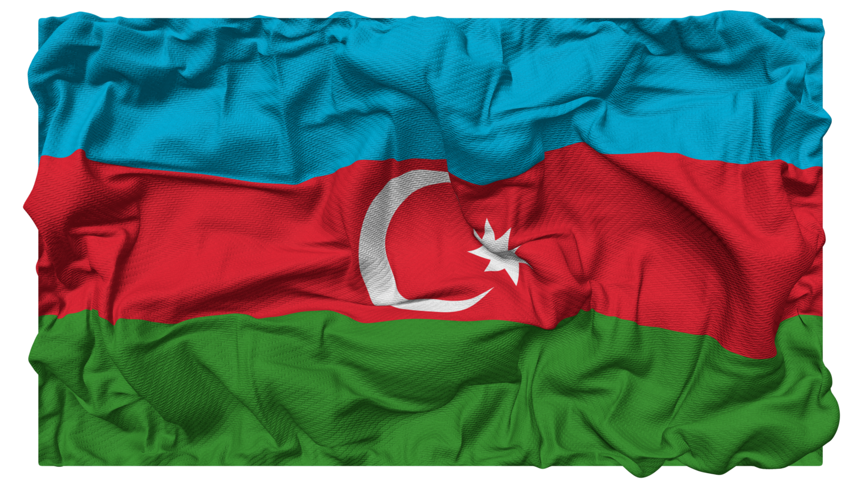 Azerbeidzjan vlag golven met realistisch buil textuur, vlag achtergrond, 3d renderen png