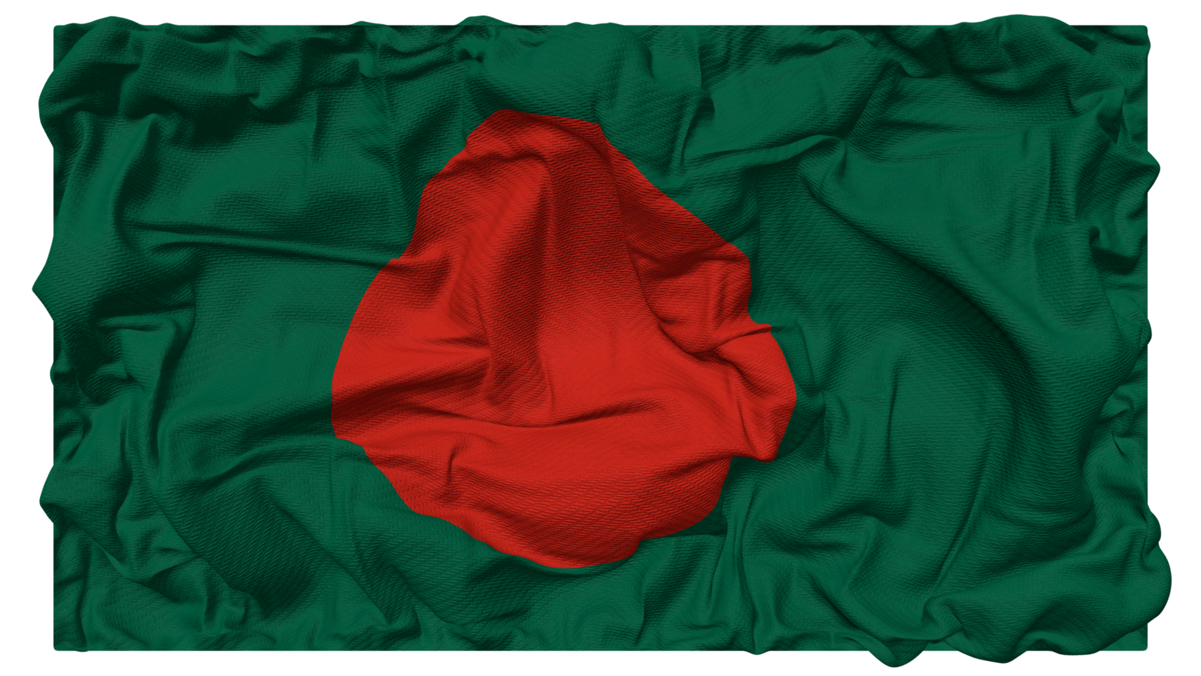 Bangladesh vlag golven met realistisch buil textuur, vlag achtergrond, 3d renderen png