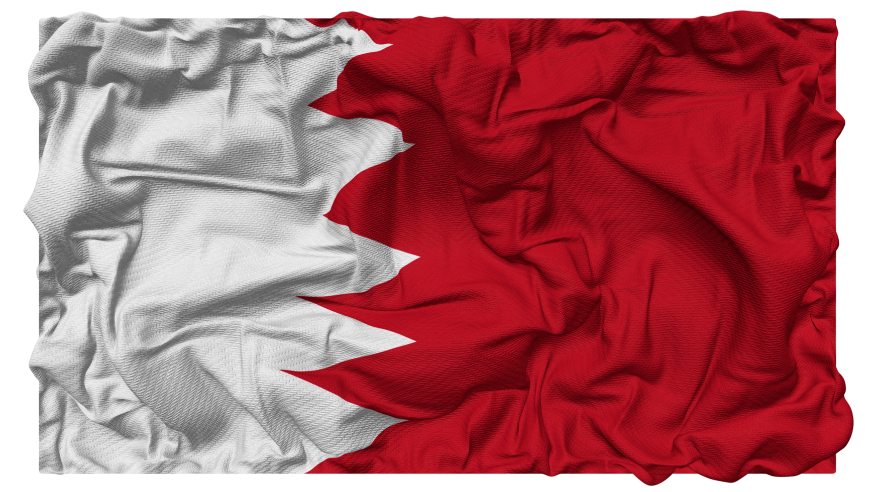 Bahrain Flag Waves with Realistic Bump Texture, Flag Background, 3D Rendering png