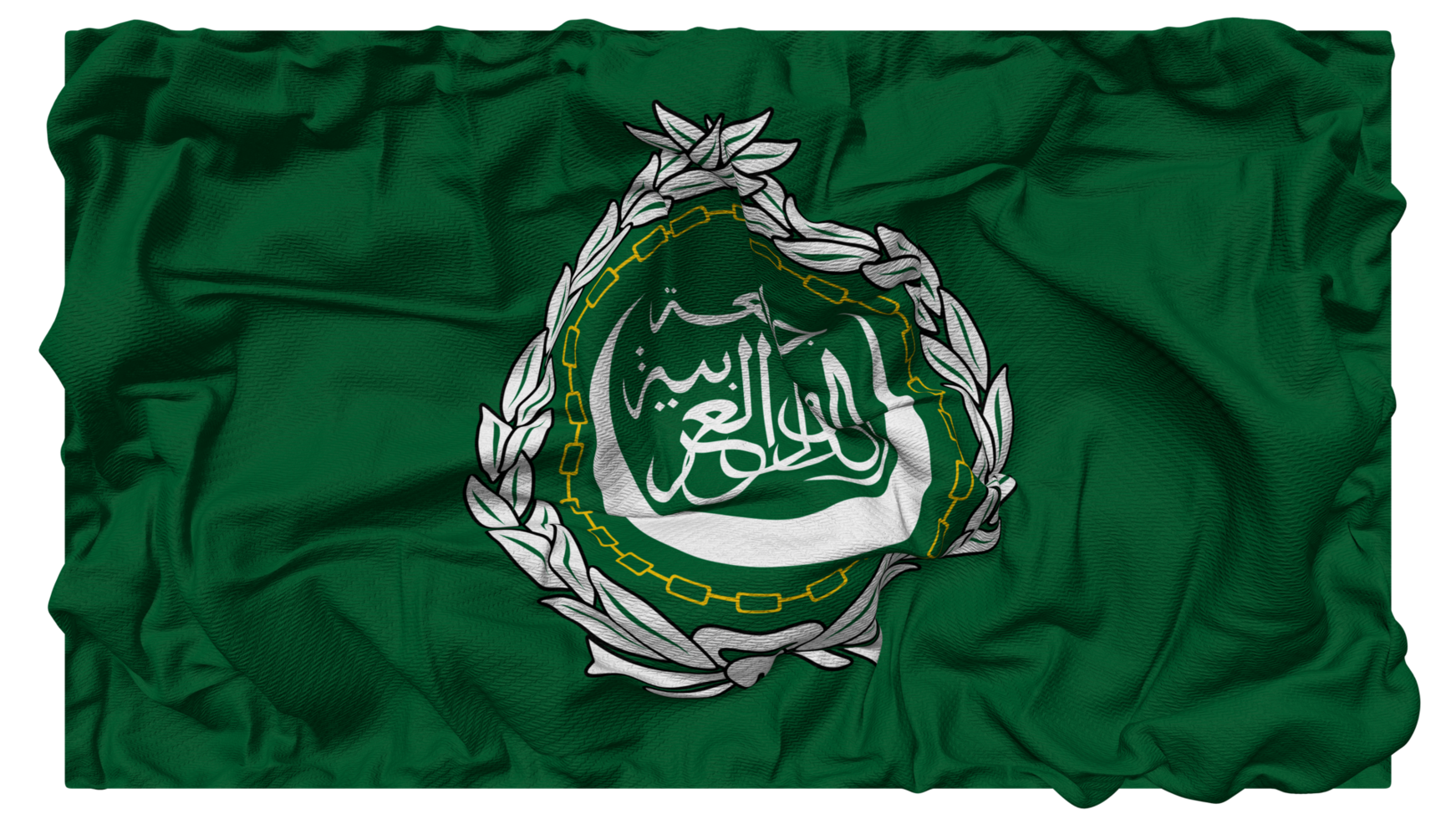 Arab League Flag Waves with Realistic Bump Texture, Flag Background, 3D Rendering png