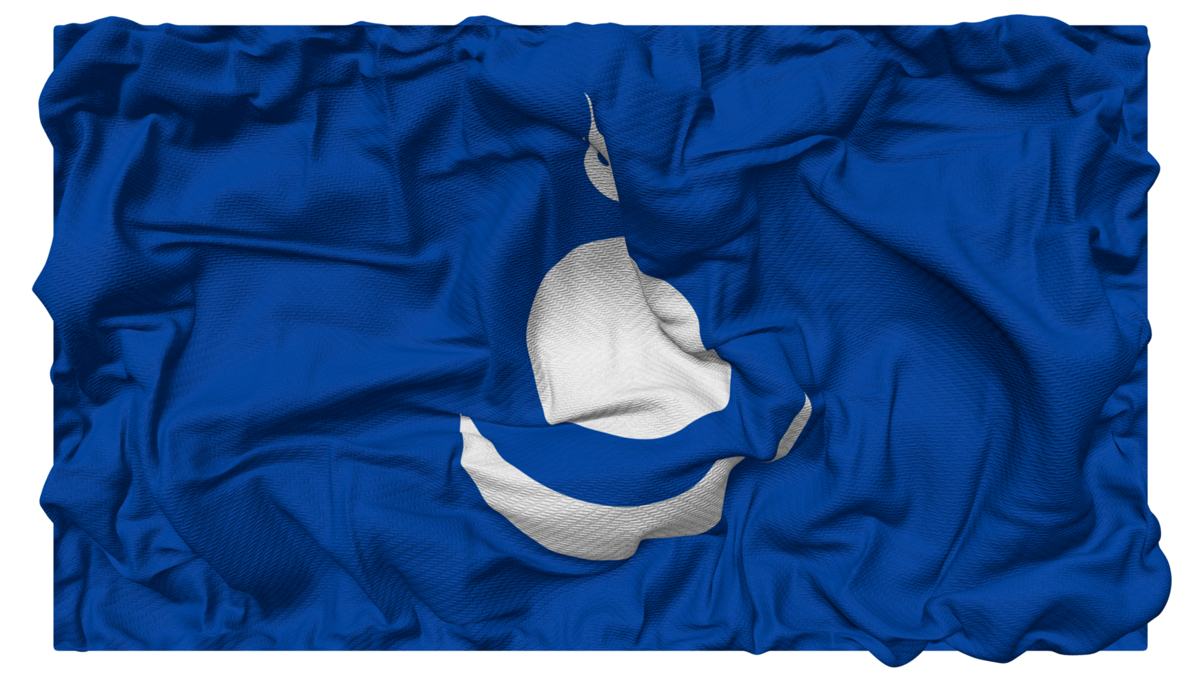 mongol Empire drapeau vagues avec réaliste bosse texture, drapeau arrière-plan, 3d le rendu png