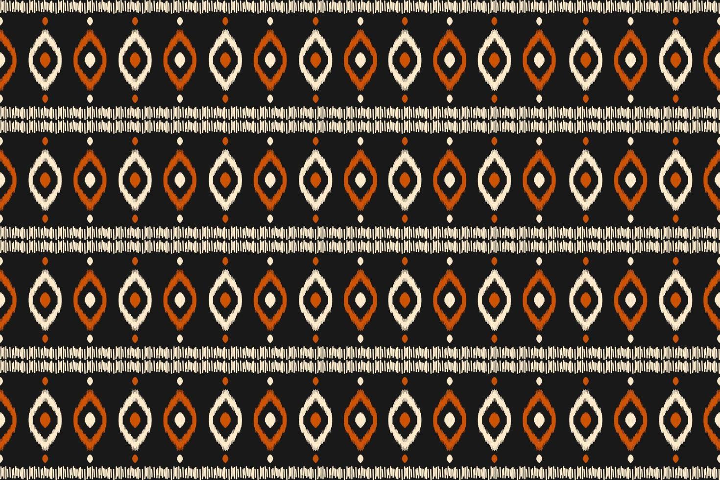 Ethnic ikat seamless pattern in tribal. Aztec geometric ethnic ornament print. Ikat pattern style. vector