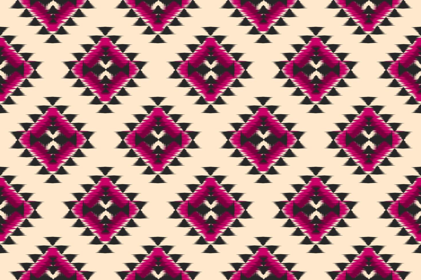 Ethnic ikat seamless pattern in tribal. Aztec geometric ethnic ornament print. Ikat pattern style. vector