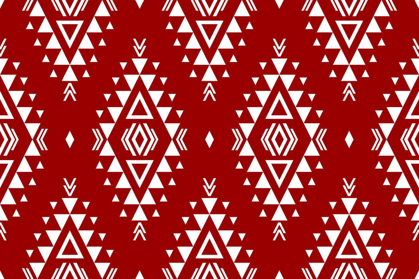 Carpet ethnic aztec pattern art. Geometric ethnic red seamless pattern in tribal. Mexican style. vector