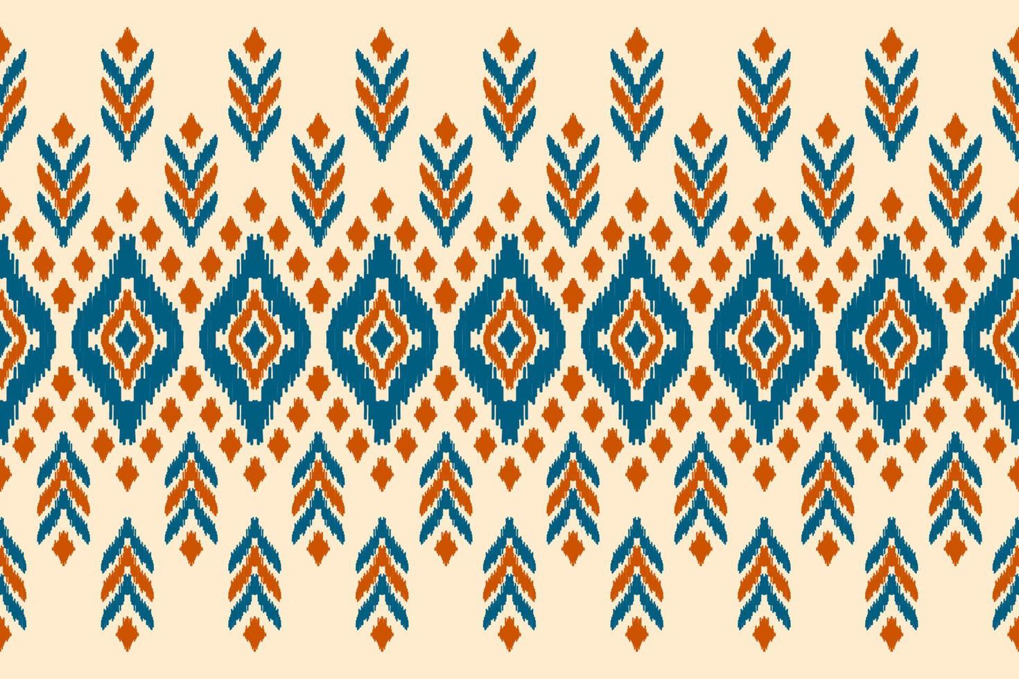 Carpet ethnic tribal pattern art. Ethnic ikat seamless pattern. American, Mexican style. vector