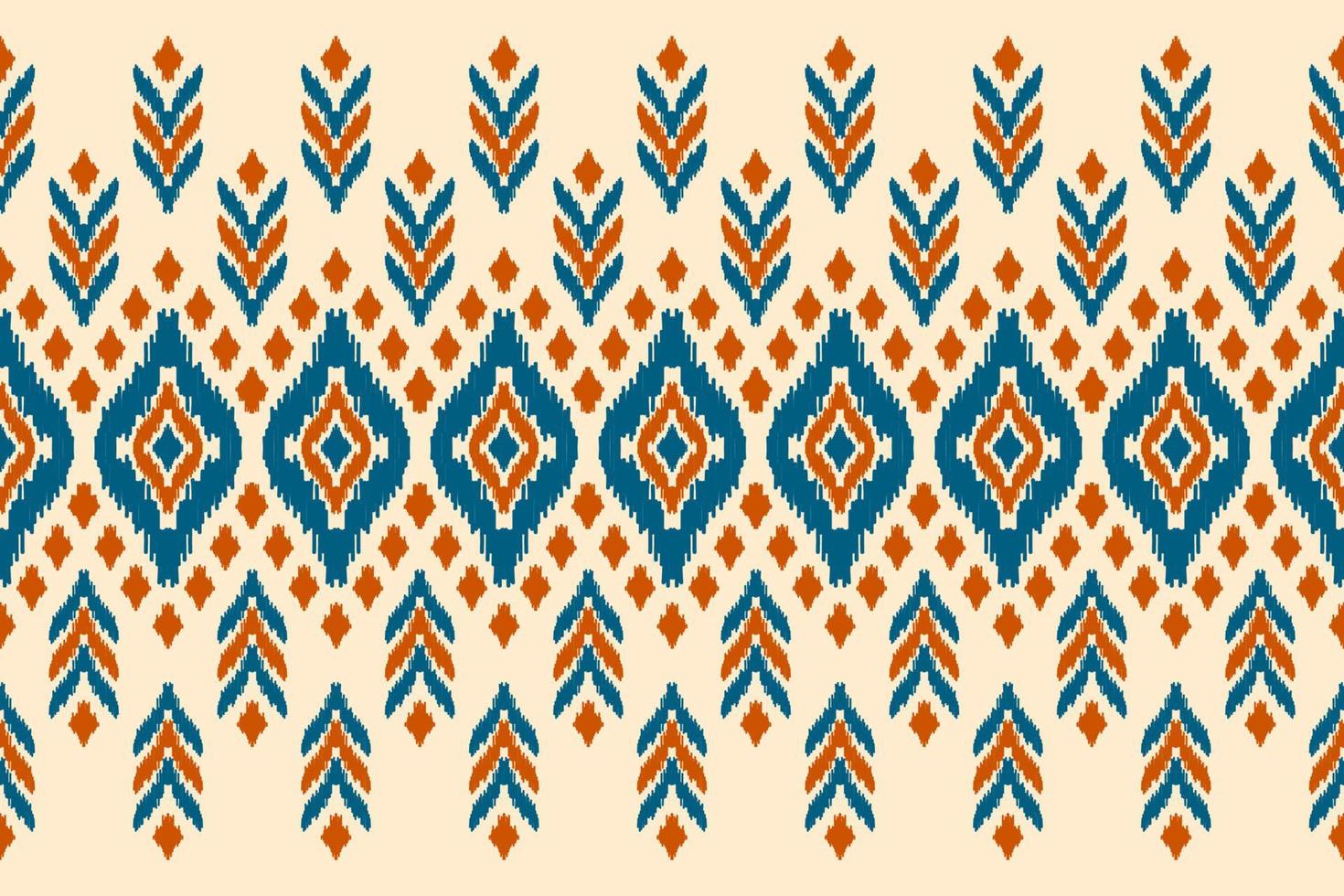 Carpet ethnic tribal pattern art. Ethnic ikat seamless pattern. American, Mexican style. vector