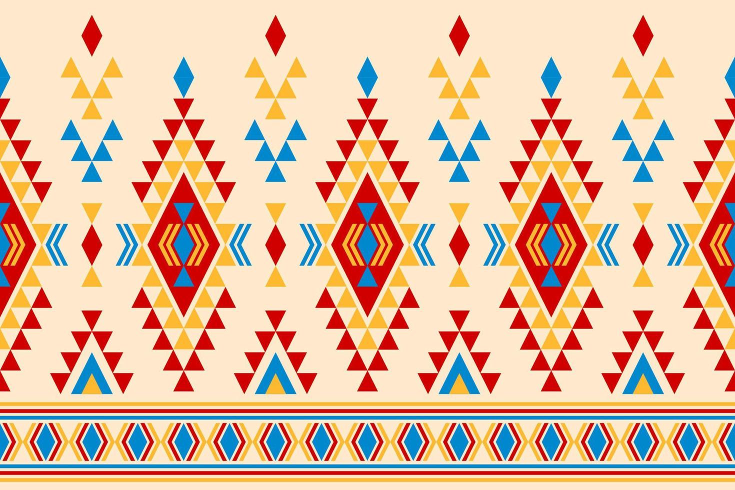 Geometric ethnic oriental seamless pattern traditional. Fabric Aztec pattern background. Indian style. vector