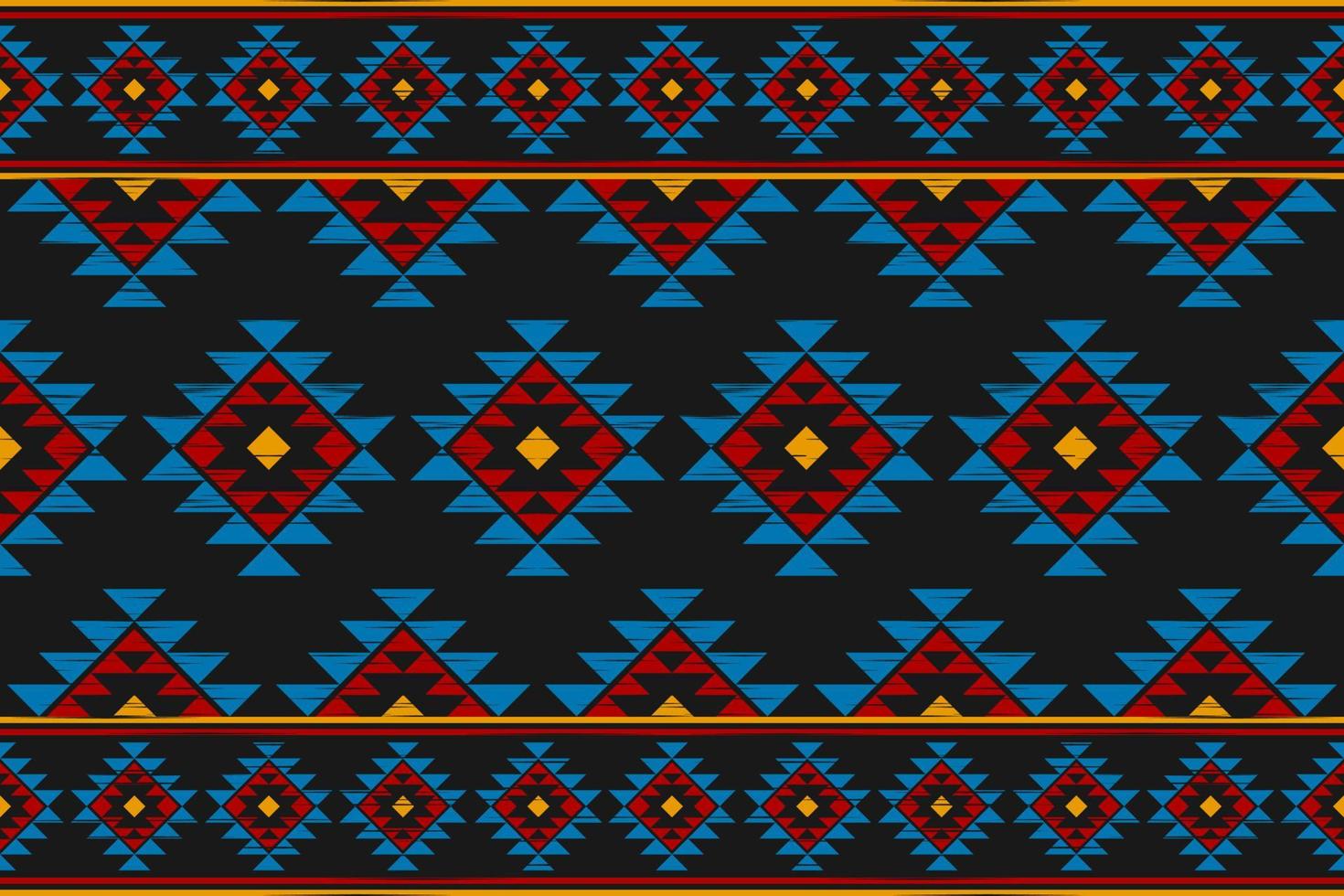 Carpet tribal pattern art. Geometric ethnic seamless pattern traditional. American, Mexican style. vector