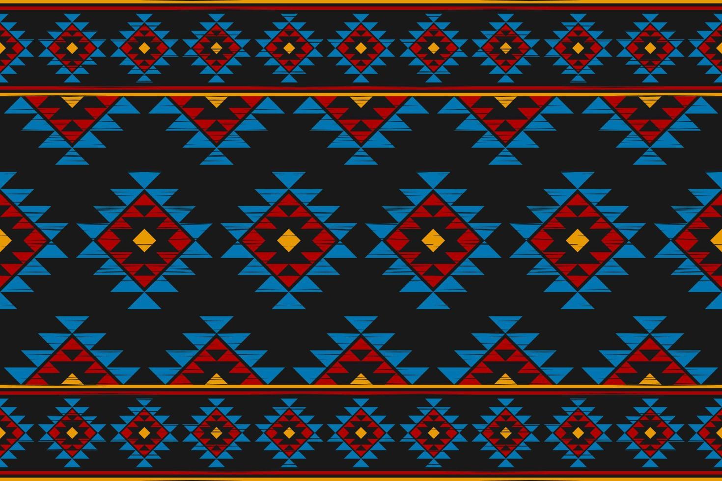 Carpet tribal pattern art. Geometric ethnic seamless pattern traditional. American, Mexican style. vector