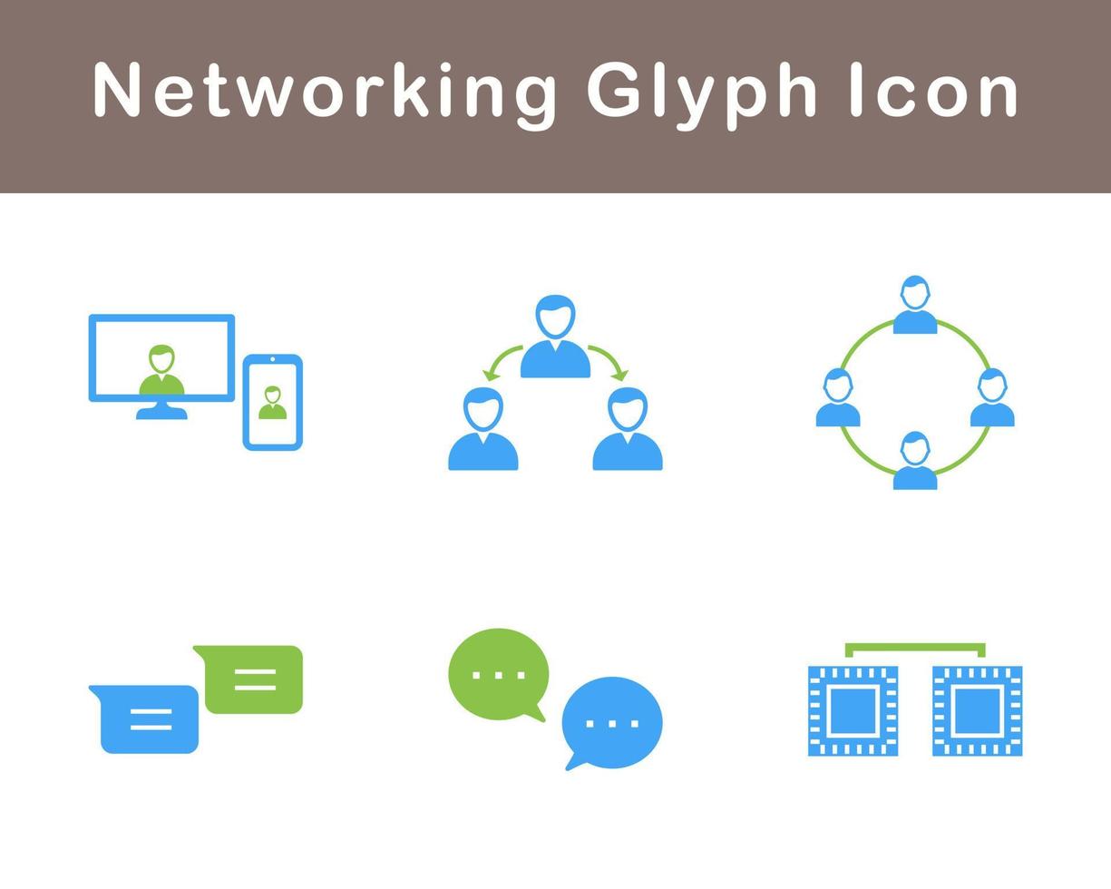 Networking Vector Icon Set