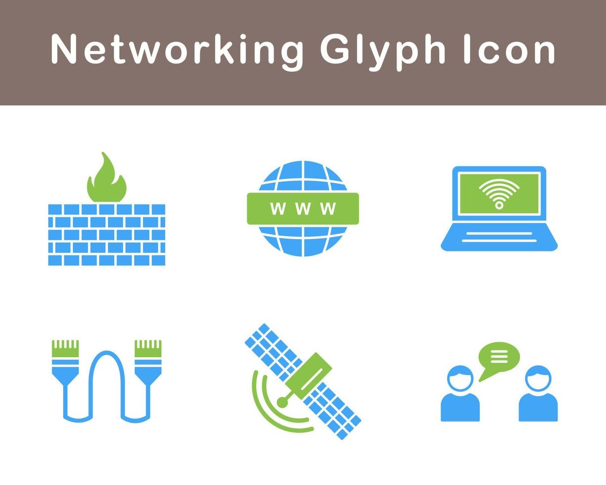 Networking Vector Icon Set