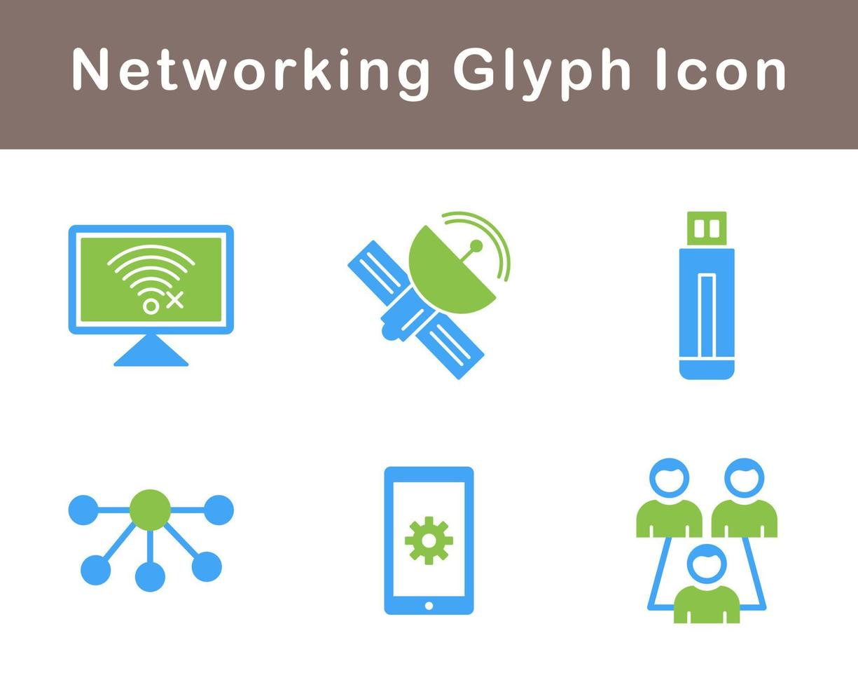 Networking Vector Icon Set