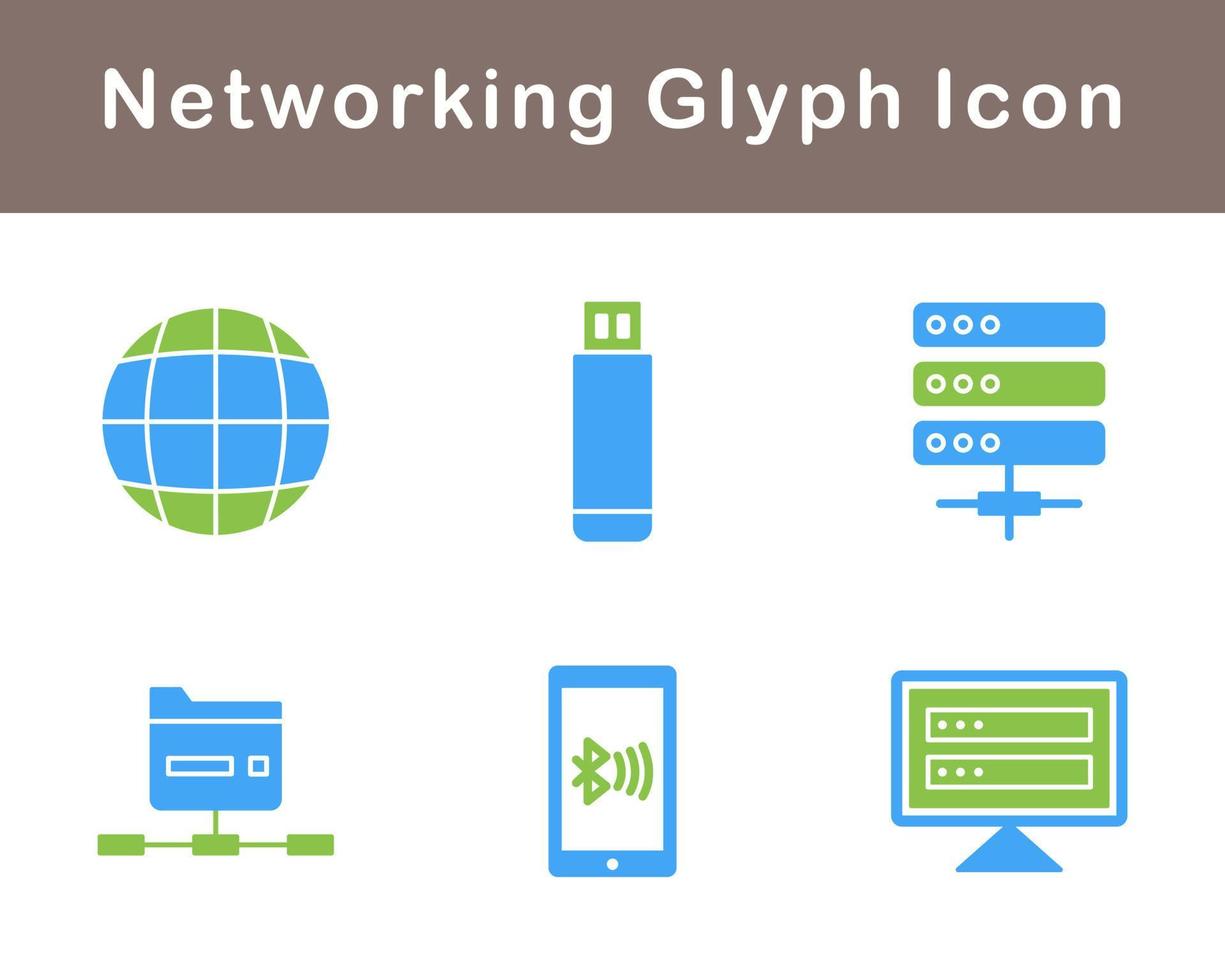 Networking Vector Icon Set