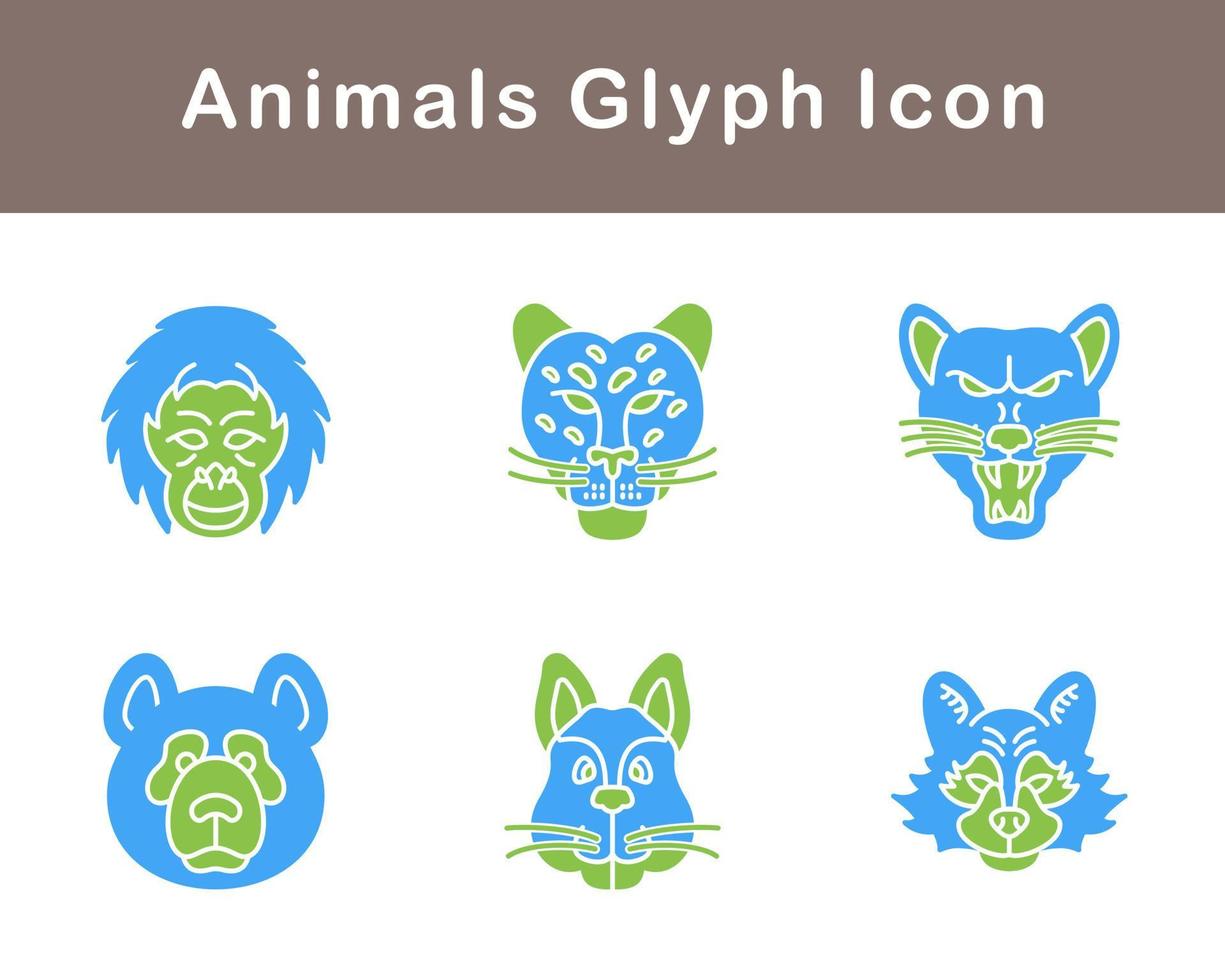 animales vector icono conjunto