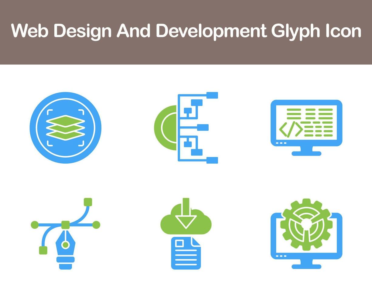 Web Design And Development Vector Icon Set