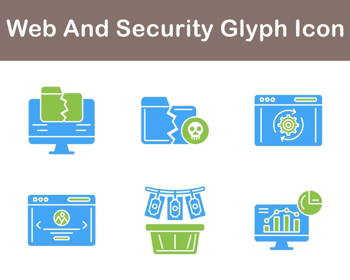Web And Security Vector Icon Set