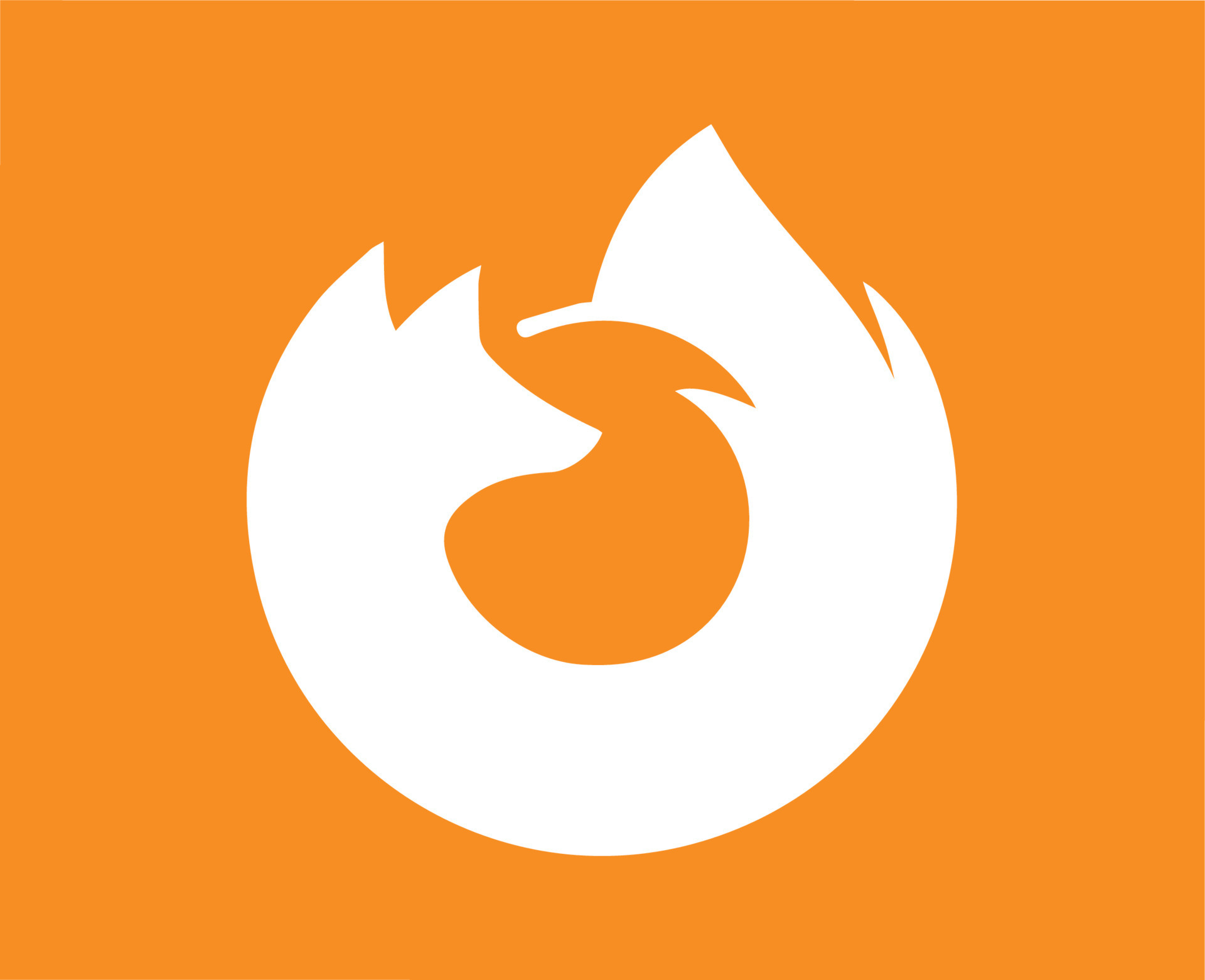 Mozilla Firefox Logo Browser Brand Symbol White Design Software