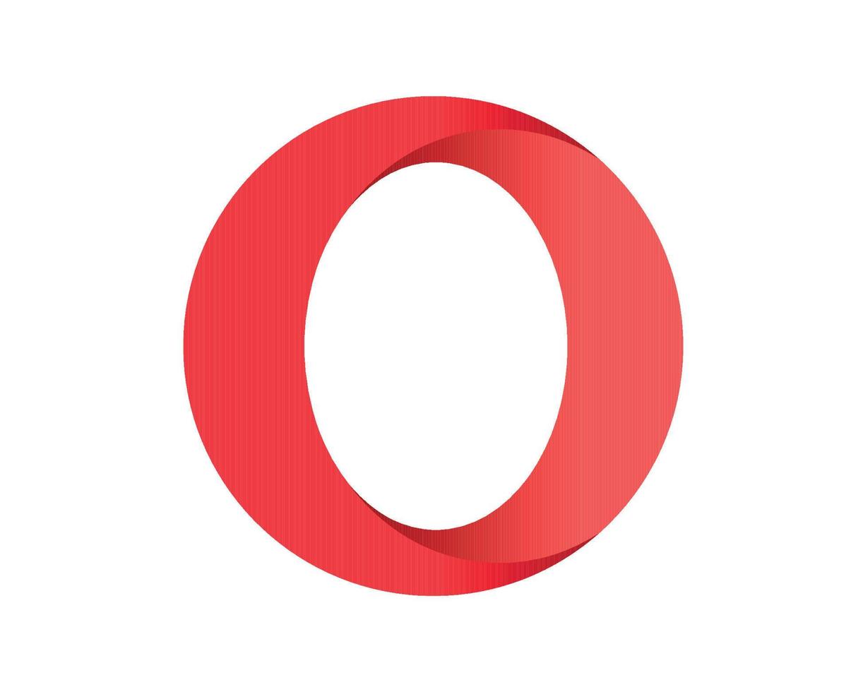 Opera Browser Symbol Brand Logo Design Software Illustration Vector