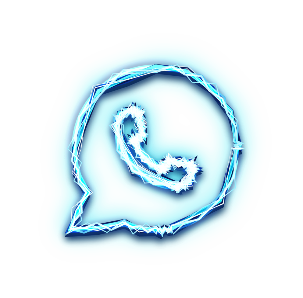 Whatsapp Logo Icon with Light Effect png
