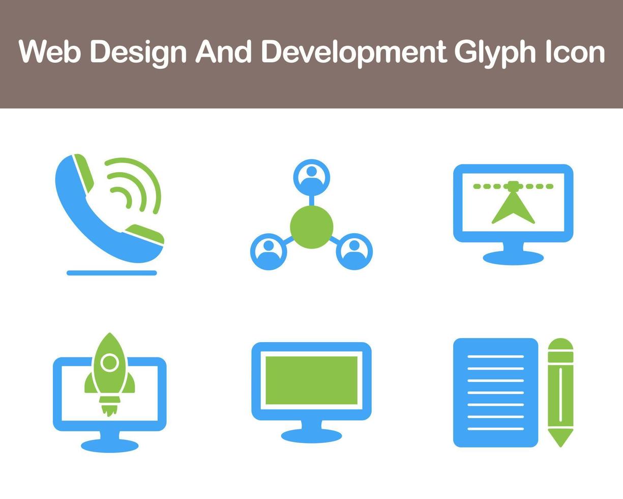 Web Design And Development Vector Icon Set